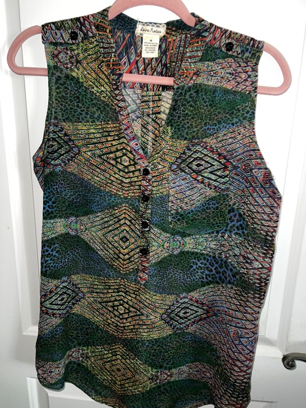 Love Notes sleeveless blouse
